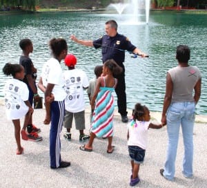 Photo of Kids Fishing w_POs at Wade Lagoons