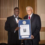 Retired Chief Edward P. Kovacic Lifetime Achievement Award, pictured with CPD Chief Calvin Williams