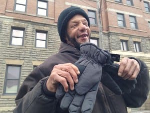 William wants to thank Onix Outreach and the Cleveland Police Foundation for giving him a new pair of gloves on a cold winter day.