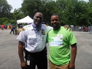 Community Policing Commander Ellis Johnson, and Cleveland City Councilman TJ Dow were on hand to assist with the project. 