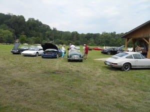 Classic vehicles on display