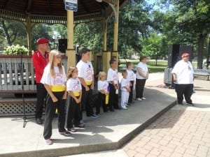 The junior Guardian Angels received recognition also