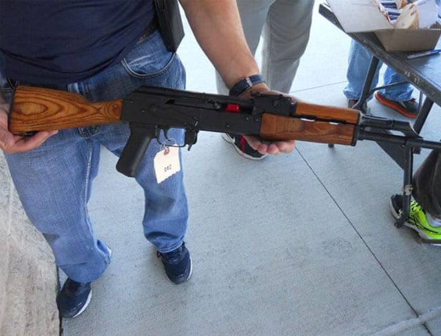 AK 47 retrieved during gun buyback