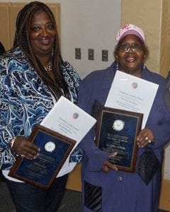 Dr Esther Williams and Belinda Gray