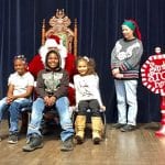 Children with Santa at the 7th Annual Cleveland Police Christmas Party 2017