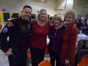 (left to right) Fifth District Segeant Tim-Maffo Judd, Linda Litto, Kim Snyder, Rose Roy.