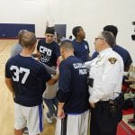 C.P.D. officers get a pep talk from Lt. Montanero & Sgt. Maffo-Judd.