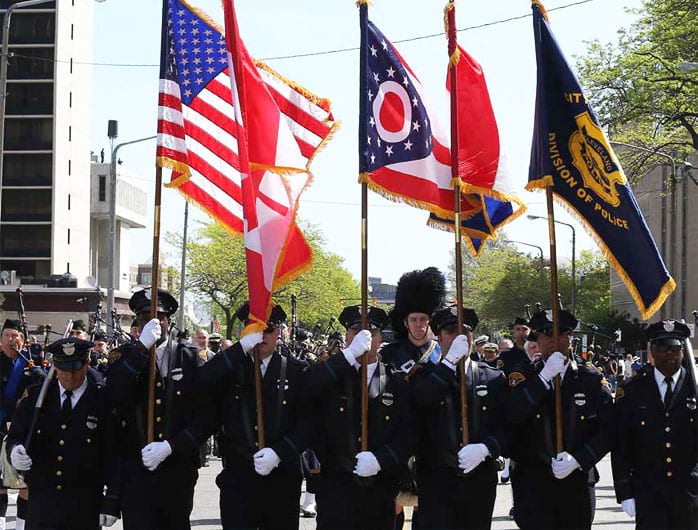 Cleveland Police Honor Guard incl Tom Ross