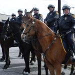 Mounted police - Tony - 1969 historical photo