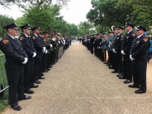 Cleveland Police Honor Guard and Pipes & Drums in Washington, DC for National Police Memorial Day, May 15th.