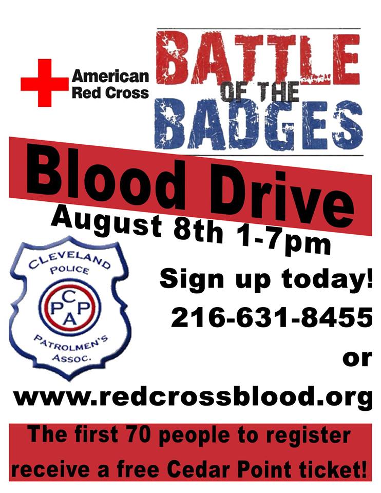 Battle of the Badges Blood Drive August 8 2018