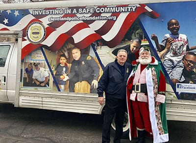 Santa with truck