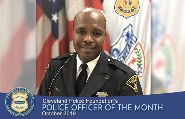 Cleveland Police Foundation's Police Officer of the Month for October 2019, Patrol Officer Lynn Hampton