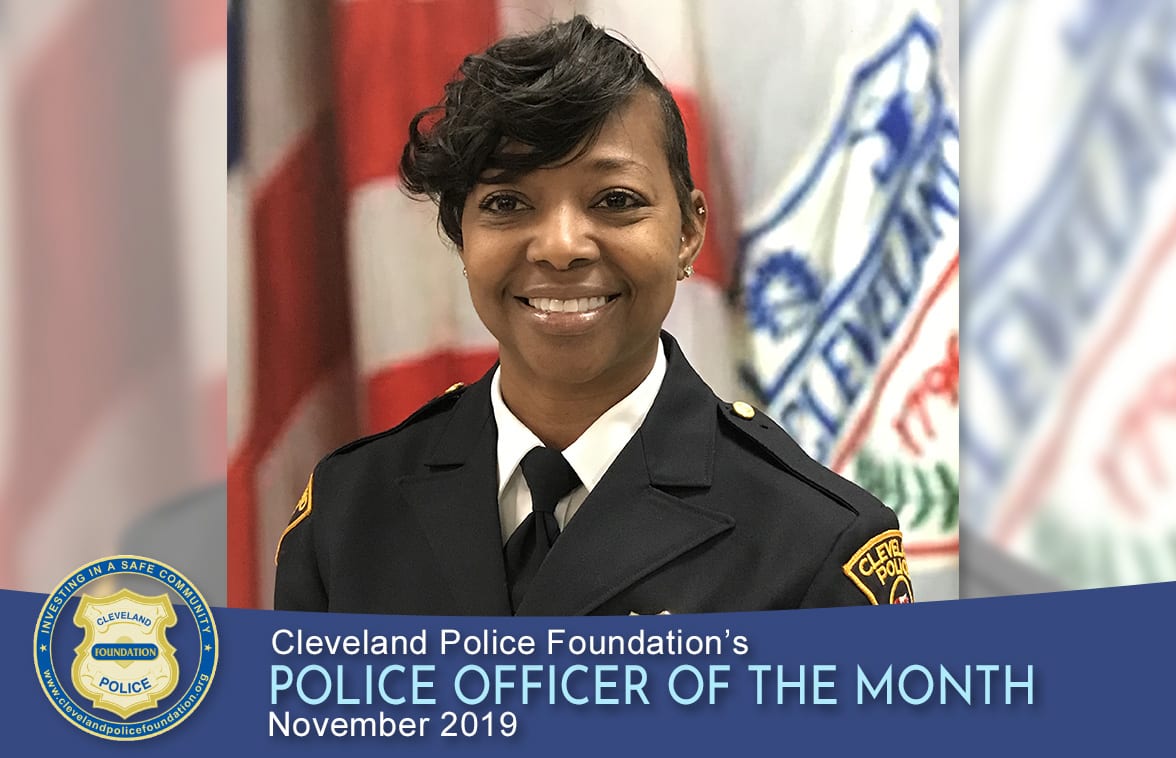 Cleveland Police Foundation's Police Officer of the Month for November 2019, Sergeant Tryna McCaulley