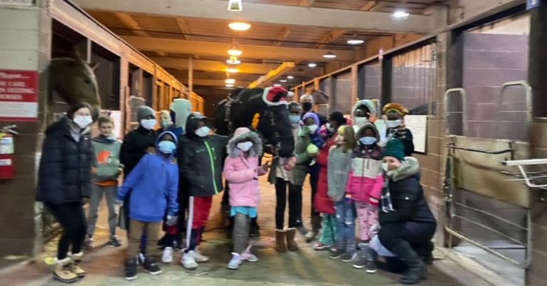 Refugees at Mounted Unit