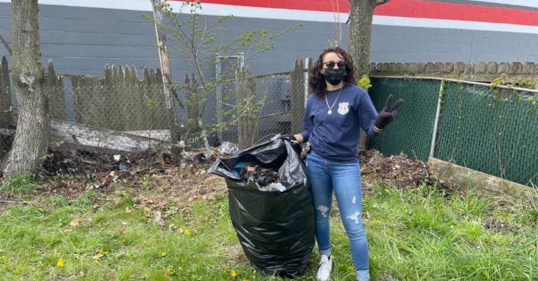 Hispanic Police Officers Association Member Making Cleveland Beautiful