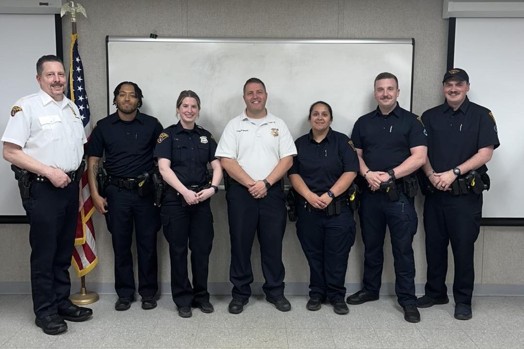 Third District officers pose for a group photo after completing Specialized Crisis Intervention Team (S-CIT) training in Cleveland